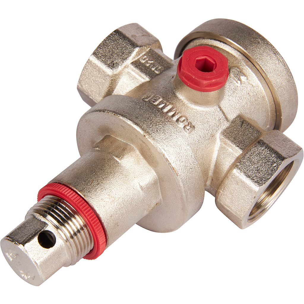 Редуктор давления ROMMER PN25 вн/вн 3/4  с выходом под манометр, RVS-0008-000020