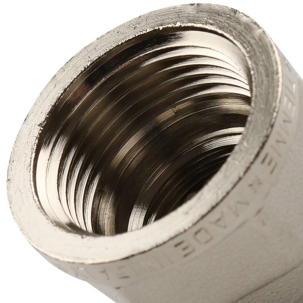 Муфта TIEMME ВВ никелированная 3/4х1/2 для стальных труб резьбовой, 1500193