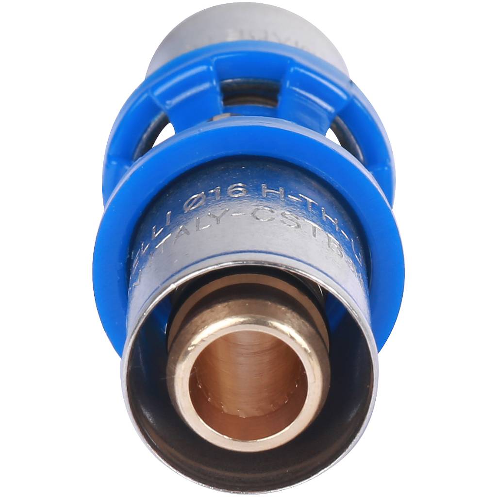 Муфта Prandelli Multyrama 16х2.0 профиль H, TH, U для металлопластиковых труб прессовой, 509.03.11.6