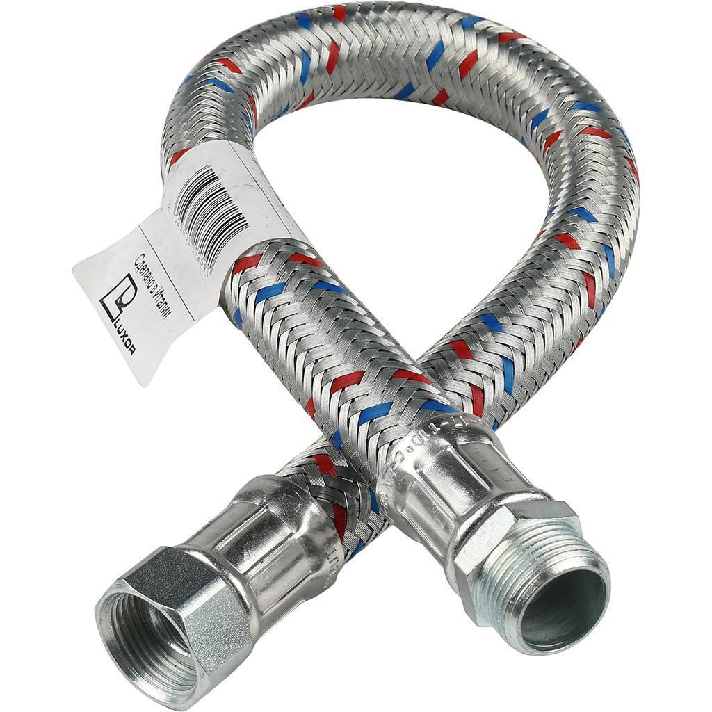 Гибкая подводка для воды STOUT НР 3/4 х ВР 3/4, длина 600 мм, SHF-0206-182020