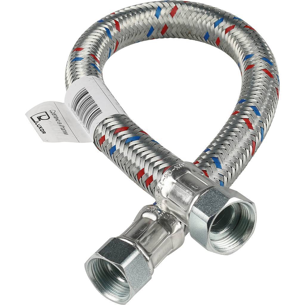 Гибкая подводка для воды STOUT ВР 3/4 х ВР 3/4, длина 600 мм, SHF-0306-182020