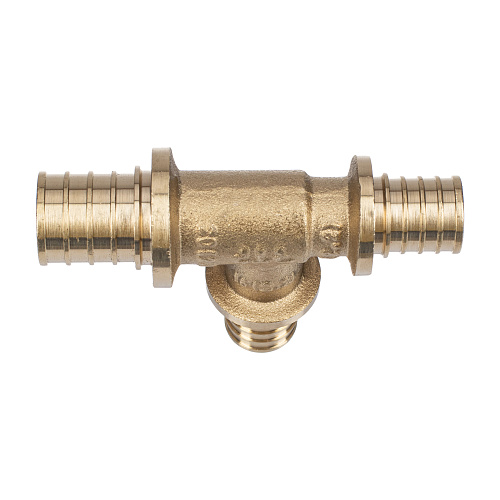 Тройник переходной аксиальный, латунь,16х20х16, желтый, RTP