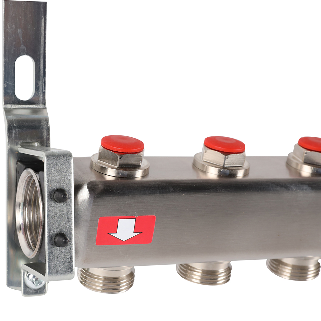 Коллектор из нержавеющей стали без расходомеров ROMMER 12 выходов, RMS-3200-000012