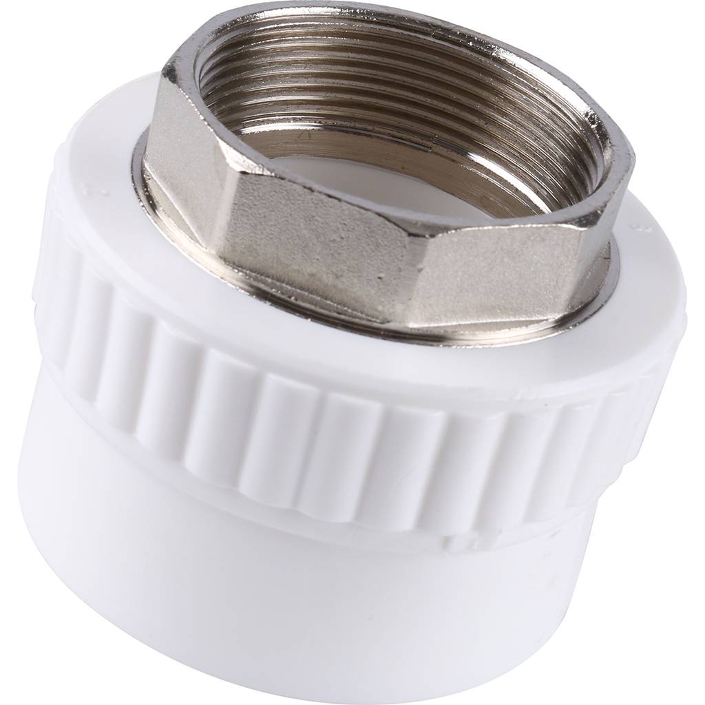 Муфта комбинированная Kalde под шестигранник (внутр. резьба, 63x2 ) для полипропиленовых труб под сварку, 3222-nfo-632006