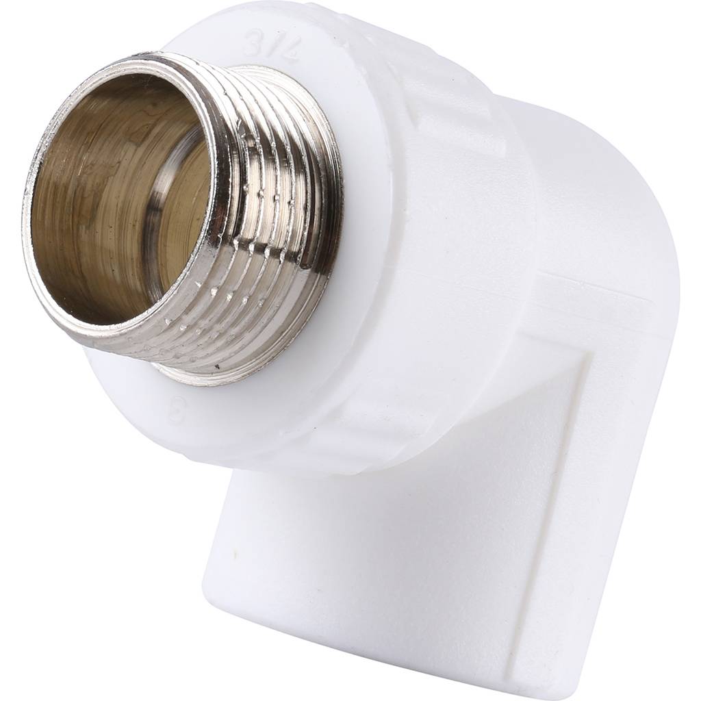 Угольник Kalde с наружной резьбой 25x3/4 для полипропиленовых труб, 3222-emo-250c00