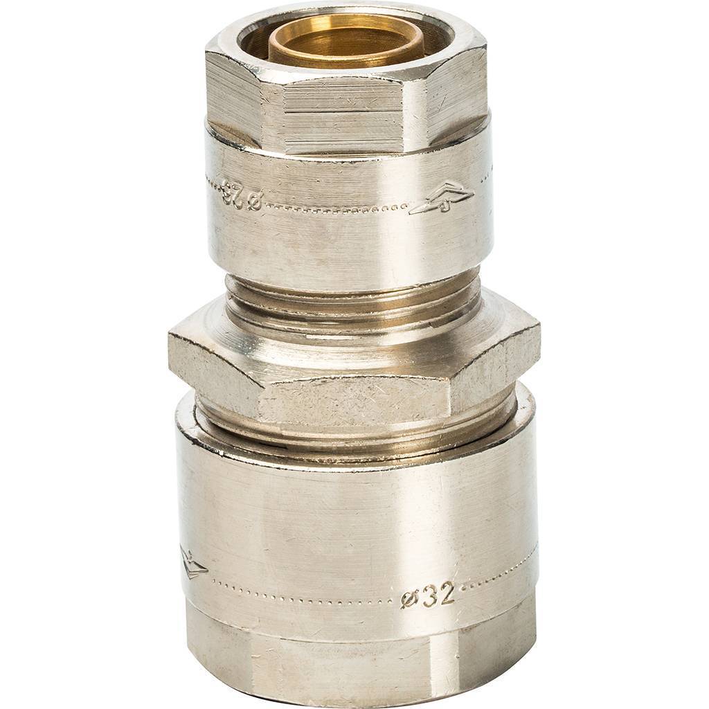 Переходник Prandelli Multyrama (32.3х26.3) для металлопластиковых труб винтовой, 103.11.07.6