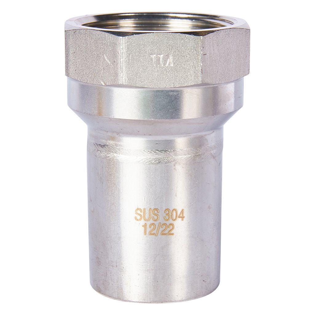 Вставка переходная НПр-ВР ROMMER 42х1 1/2 из нержавеющей стали прессовой