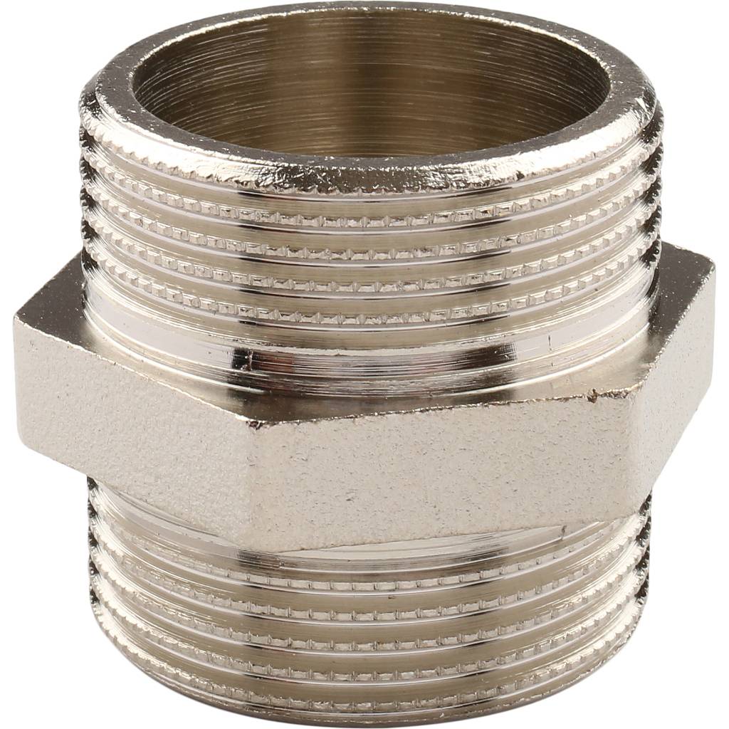 Ниппель HH TIEMME никелированный 1 1/4х1 1/4 для стальных труб резьбовой, 1500207