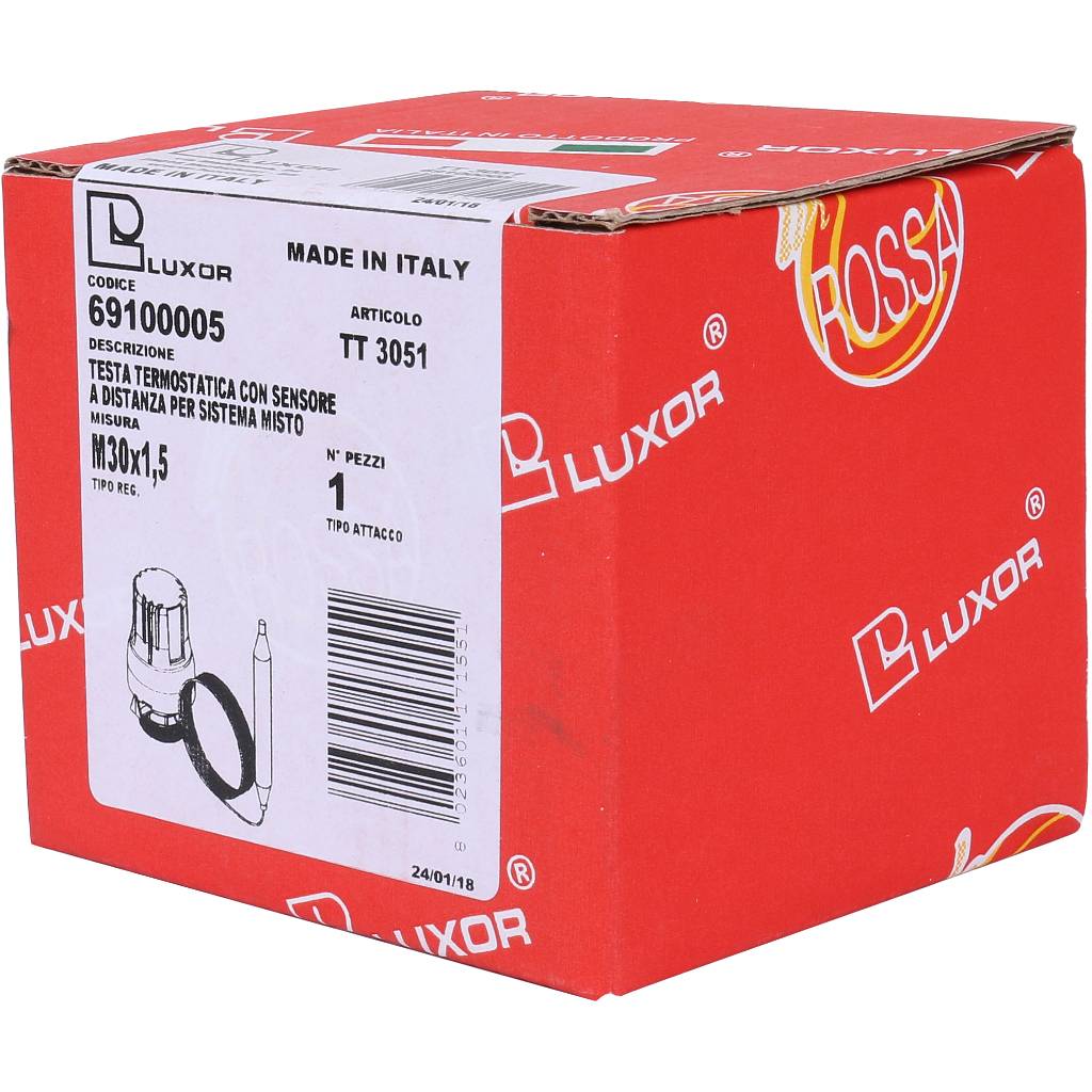 Термостатическая головка с дистанционным датчиком LUXOR TT3051, 69100005