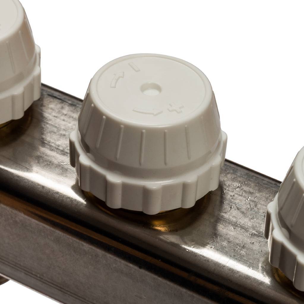 Коллектор из нержавеющей стали в сборе с расходомерами STOUT 11 выходов, SMS 0907 000011