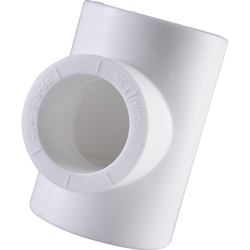 Тройник переходной Политэк 40х32х40 для полипропиленовых труб под сварку (цвет белый), 9300403240