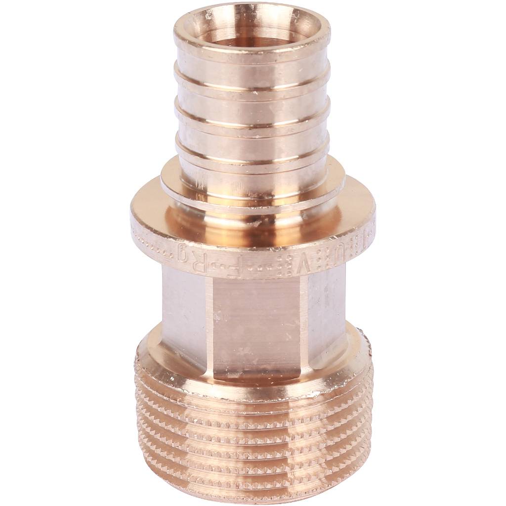 Переходник РЕХАУ RAUTITAN с наружной резьбой 20-R 3/4 RX+ для труб из сшит полиэтил аксиальный, 14563151001