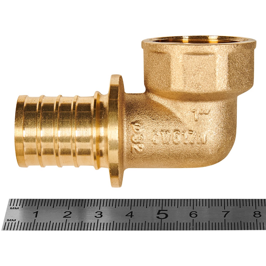 Угольник-переходник с внутренней резьбой ROMMER 32xG 1 для труб из сшитого полиэтилена аксиальный, RFA-0006-003210