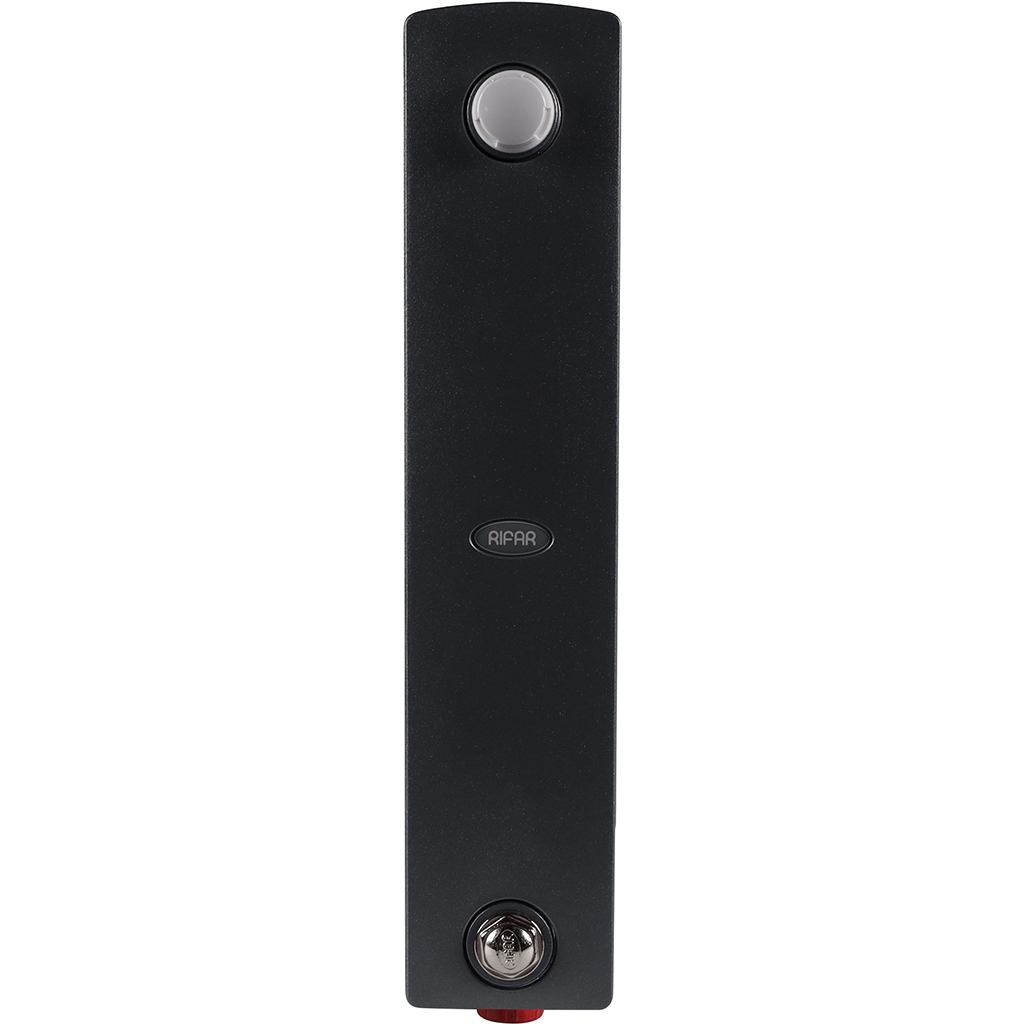 Радиатор биметаллический RIFAR SUPReMO VENTIL 350 SVR 12 секций нижнее правое подключение (Цвет ТИТАН), 4RS35.VR-12-TI