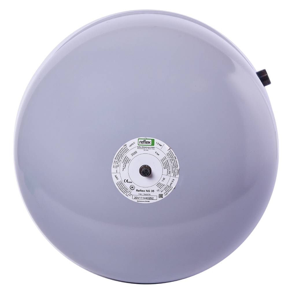 Расширительный бак Reflex NG 35 для отопления вертикальный (цвет серый), 8270100