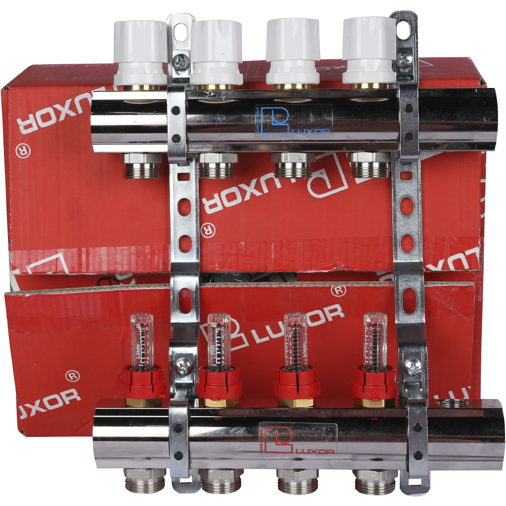 Коллектор в сборе с расходомерами LUXOR CD 477/4, 15662704N