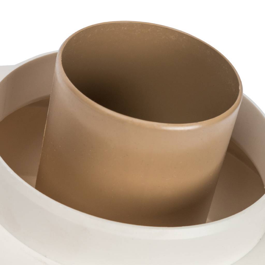 *SCA-8080-230002 STOUT Элемент дымохода DN80/80 адаптер для подкл. разд. труб (совместимый  Vaillant,Ptotherm New ) PP-Ryton, SCA-8080-230002