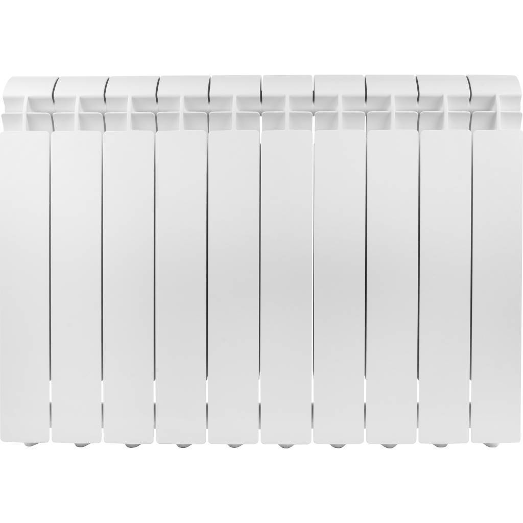 Радиатор алюминиевый Global VOX- R 500 10 секций боковое подключение (белый RAL 9010), VX05001010