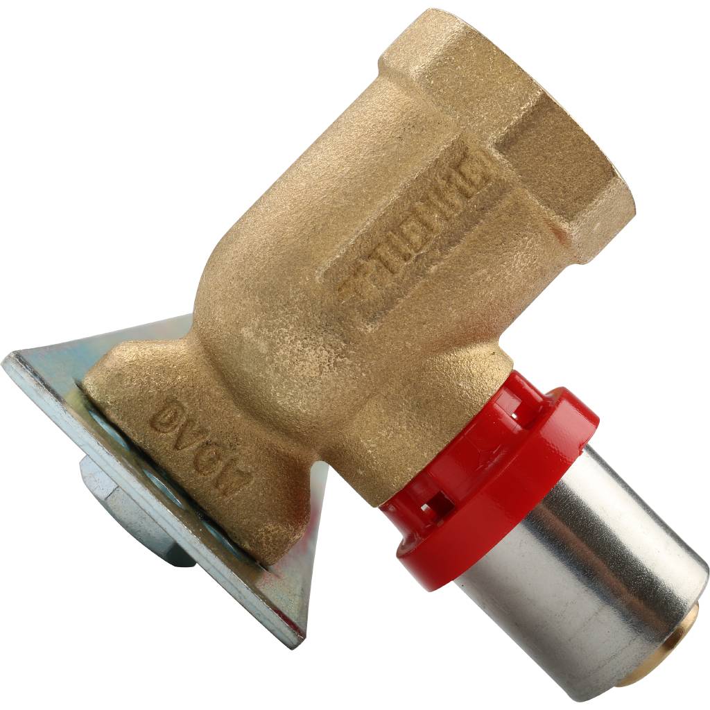 Водорозетка TIEMME двойная на планке 16х1/2, 1650024