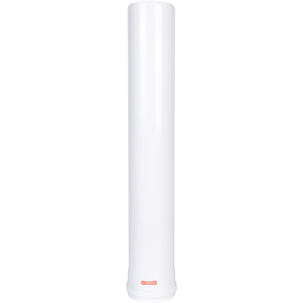 Удлинитель дымохода традиционный ROMMER D80(п-м), L500, RCA-0080-000500