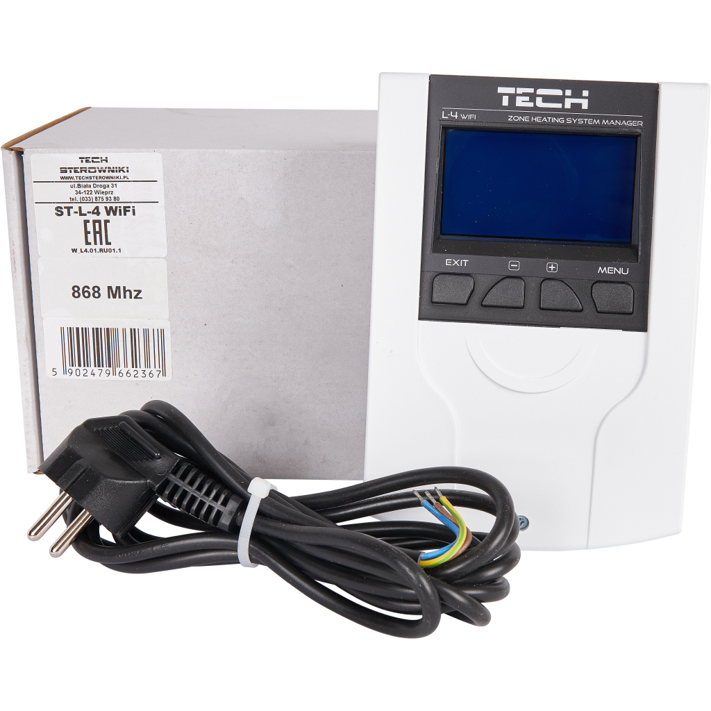 Беспроводной контроллер для водяного теплого пола TECH белый, L-4