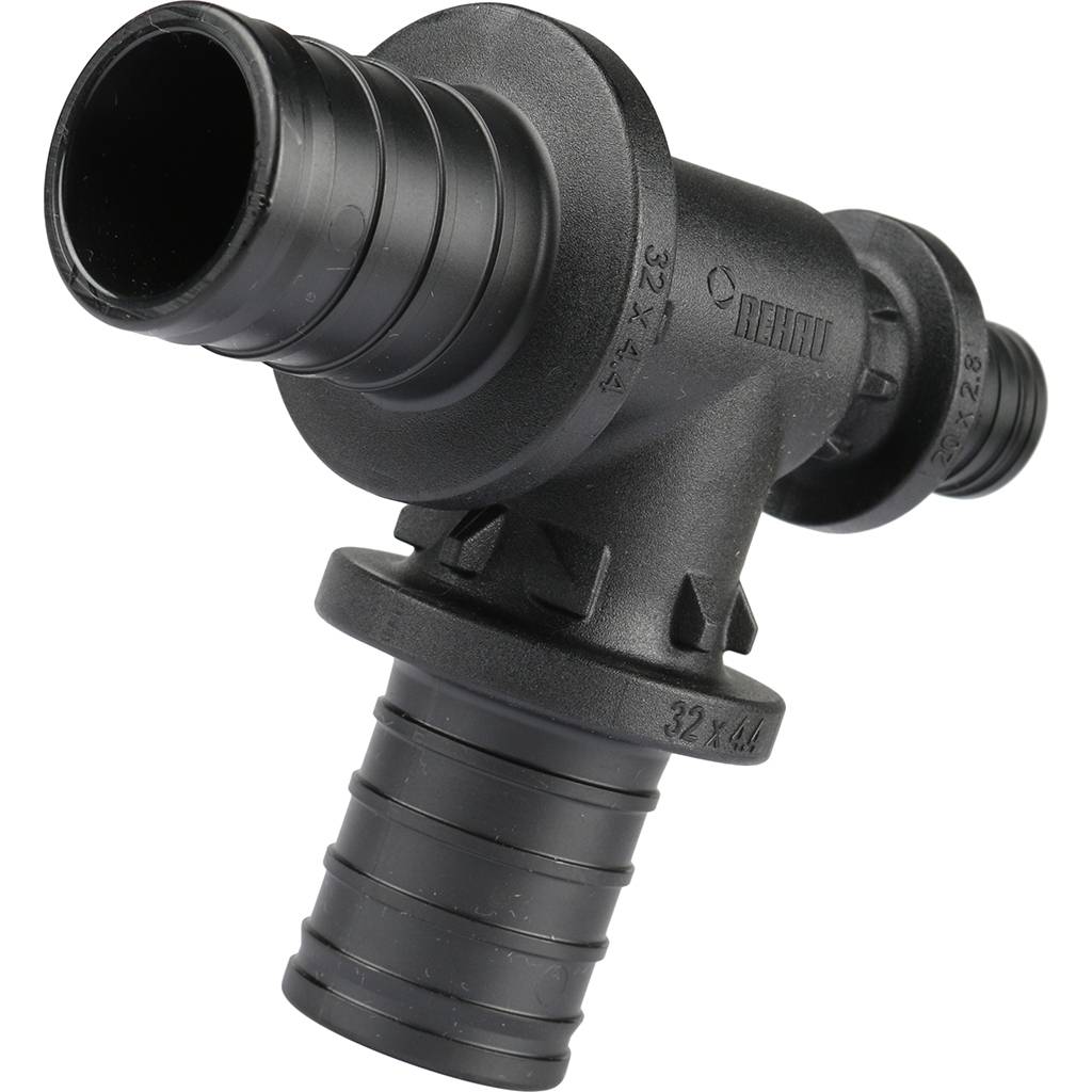 Тройник РЕХАУ RAUTITAN с уменьшенным торцевым проходом 32-32-20 PX