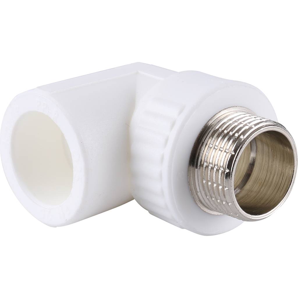 Угольник Kalde с наружной резьбой 25x3/4 для полипропиленовых труб, 3222-emo-250c00