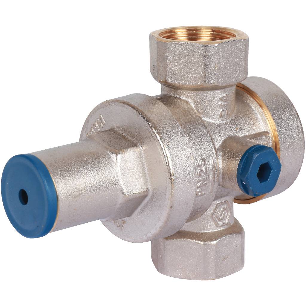 STOUT  Редуктор давления PN25 вн/вн 3/4  с выходом под манометр, SVS-1008-000020