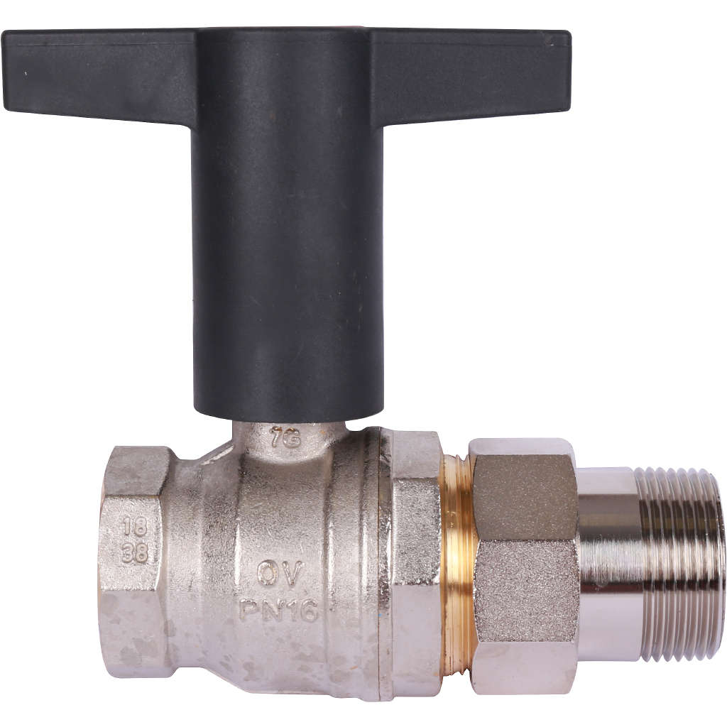 Кран шаровой OVENTROP Optibal с маховиком ВР конич. уплотн. с НГ 1 1/4