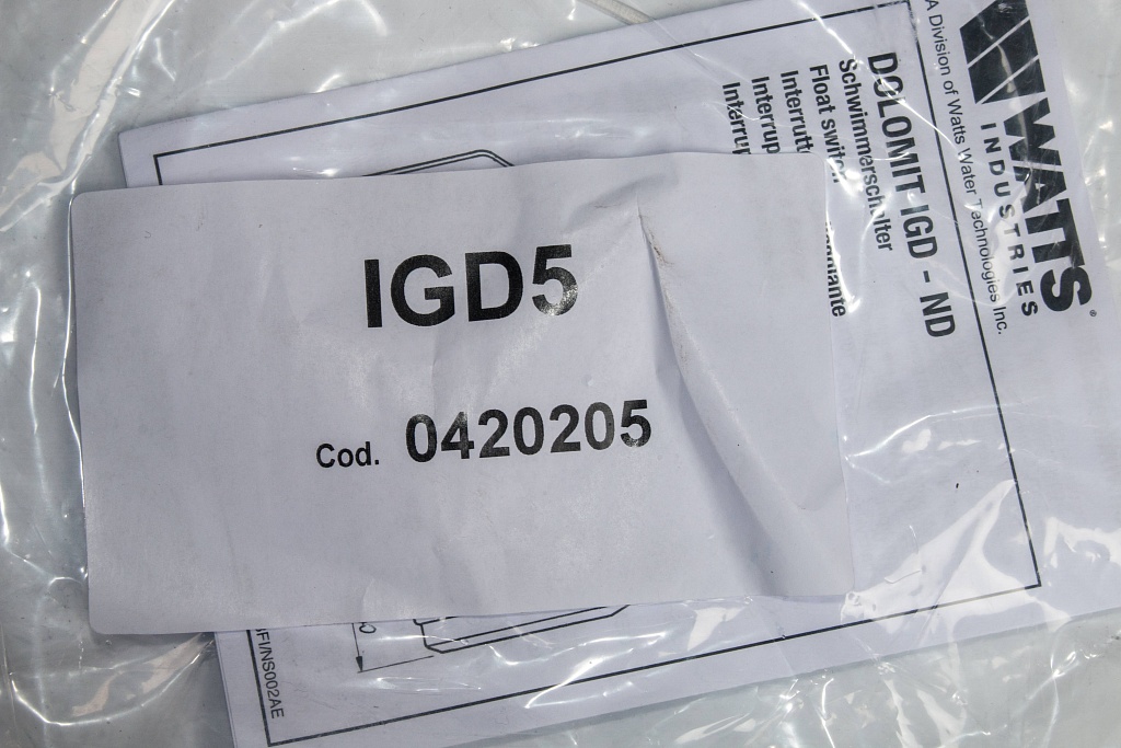 Выключатель поплавковый Watts IGD 5м с противовесом