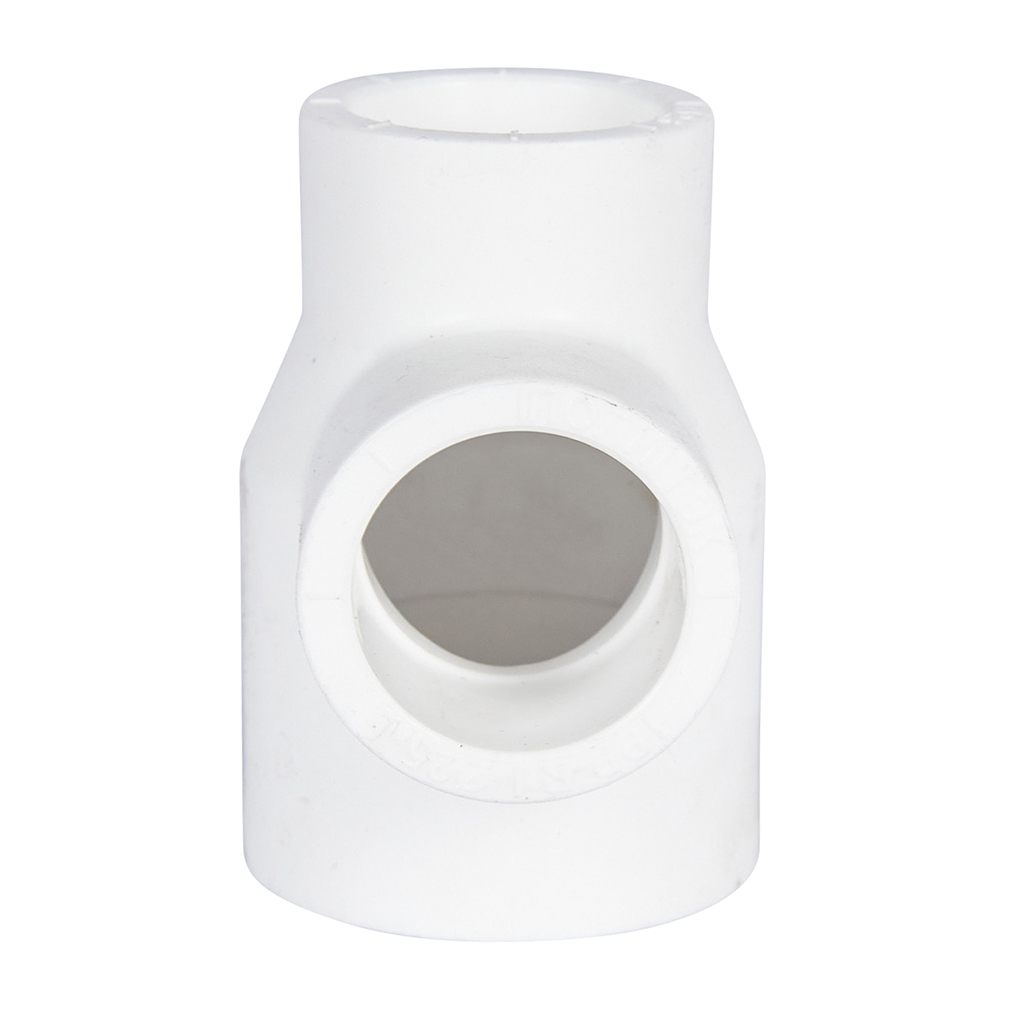 Тройник переходной Политэк 32х25х25 для полипропиленовых труб под сварку (цвет белый), 9300322525