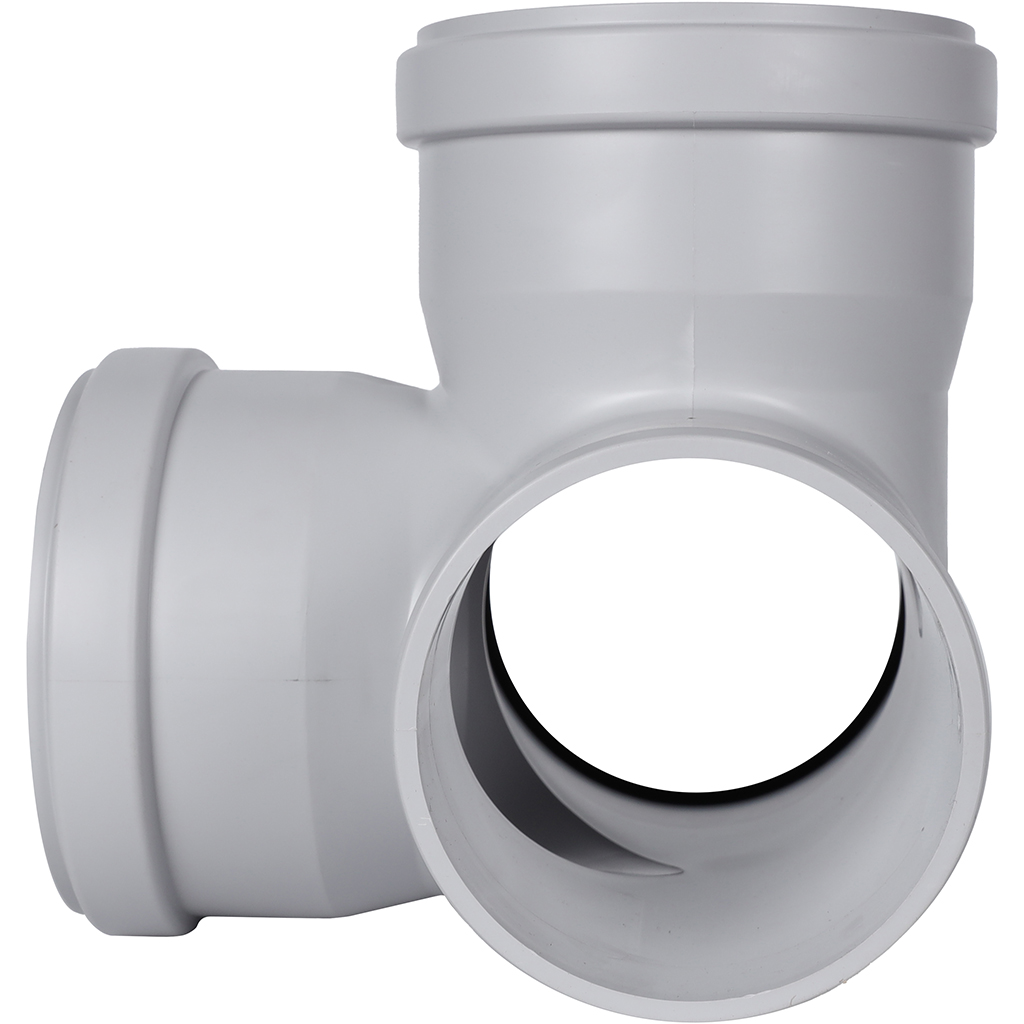 Крестовина двухплоскостная канализационная бесшумная STOUT D110х110х110/ 87,5°, SKB-0017-011087