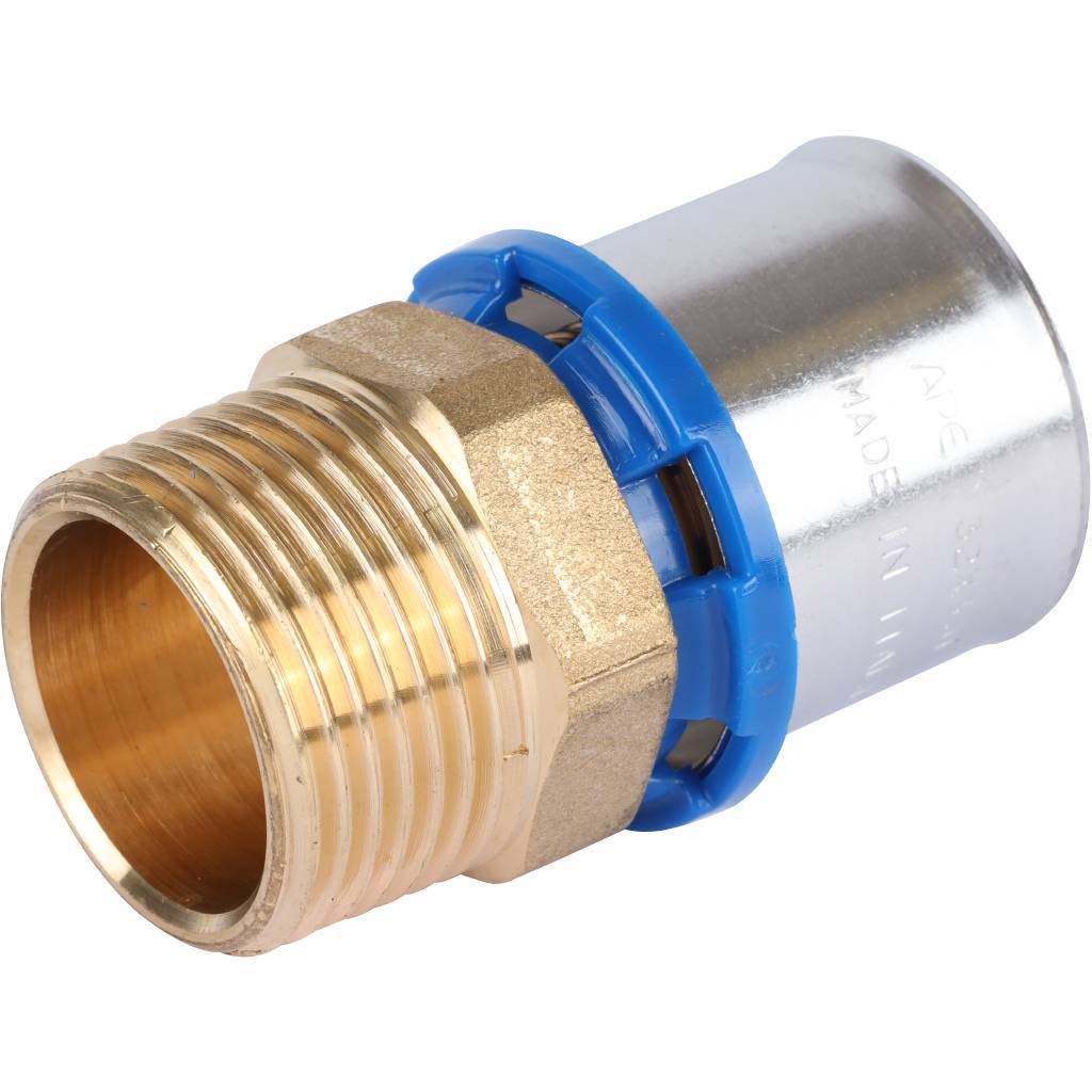 Переходник APE с наружной резьбой 1 х32 для металлопластиковых труб прессовой, ARL1010400