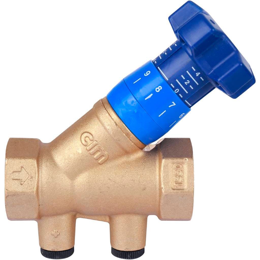 Клапан балансировочный Cimberio 787ОТ/2R 1 PN25 BB ручной без изм. ниппелей