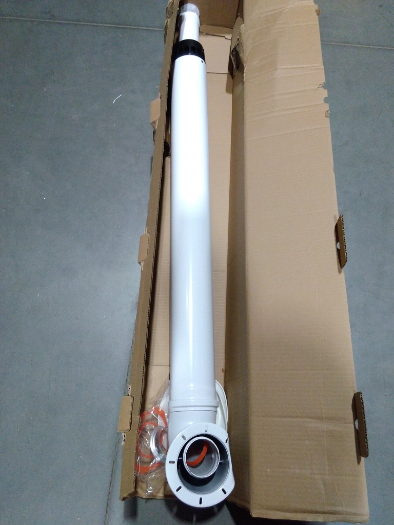 Уцененный товар (вмятины): Комплект традиционного дымохода ROMMER АНТИЛЕД D60/100, L1220 (IMMERGAS)