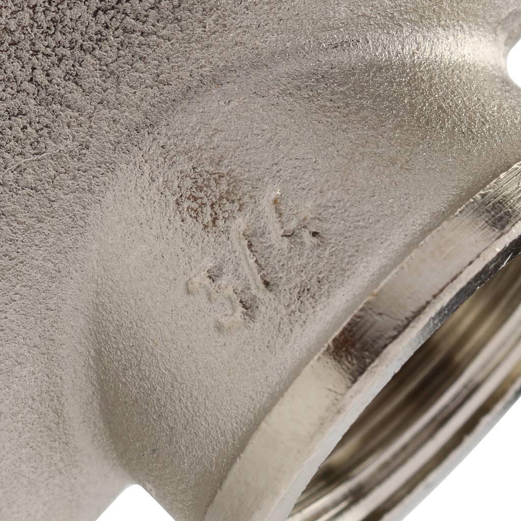 Тройник TIEMME ВВ никелированный 1х3/4х1 для стальных труб резьбовой, 1500224