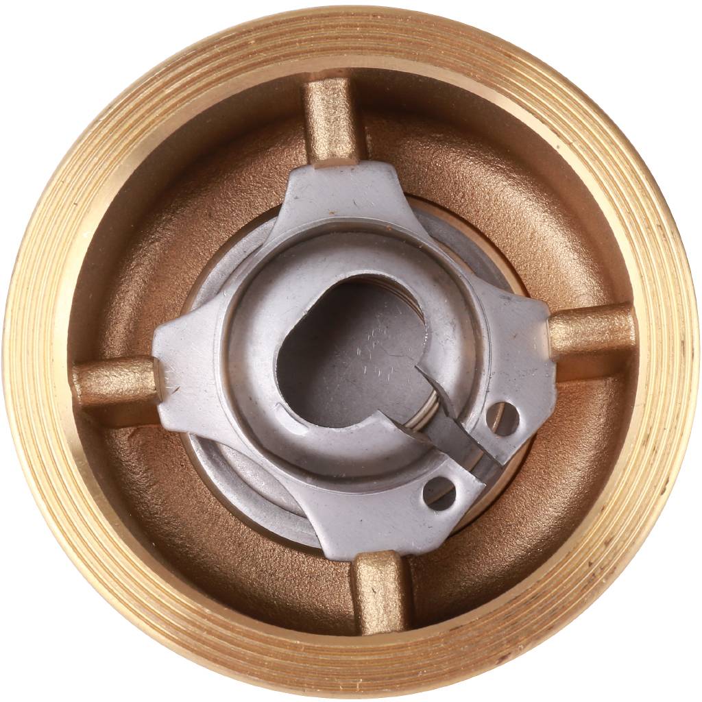 Клапан обратный осевой Tecofi Ду40 Ру16 межфланцевый из латуни, CA7441-0040