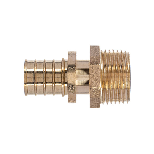 Муфта аксиальная, латунь, наружная резьба,20х3/4, желтый, RTP