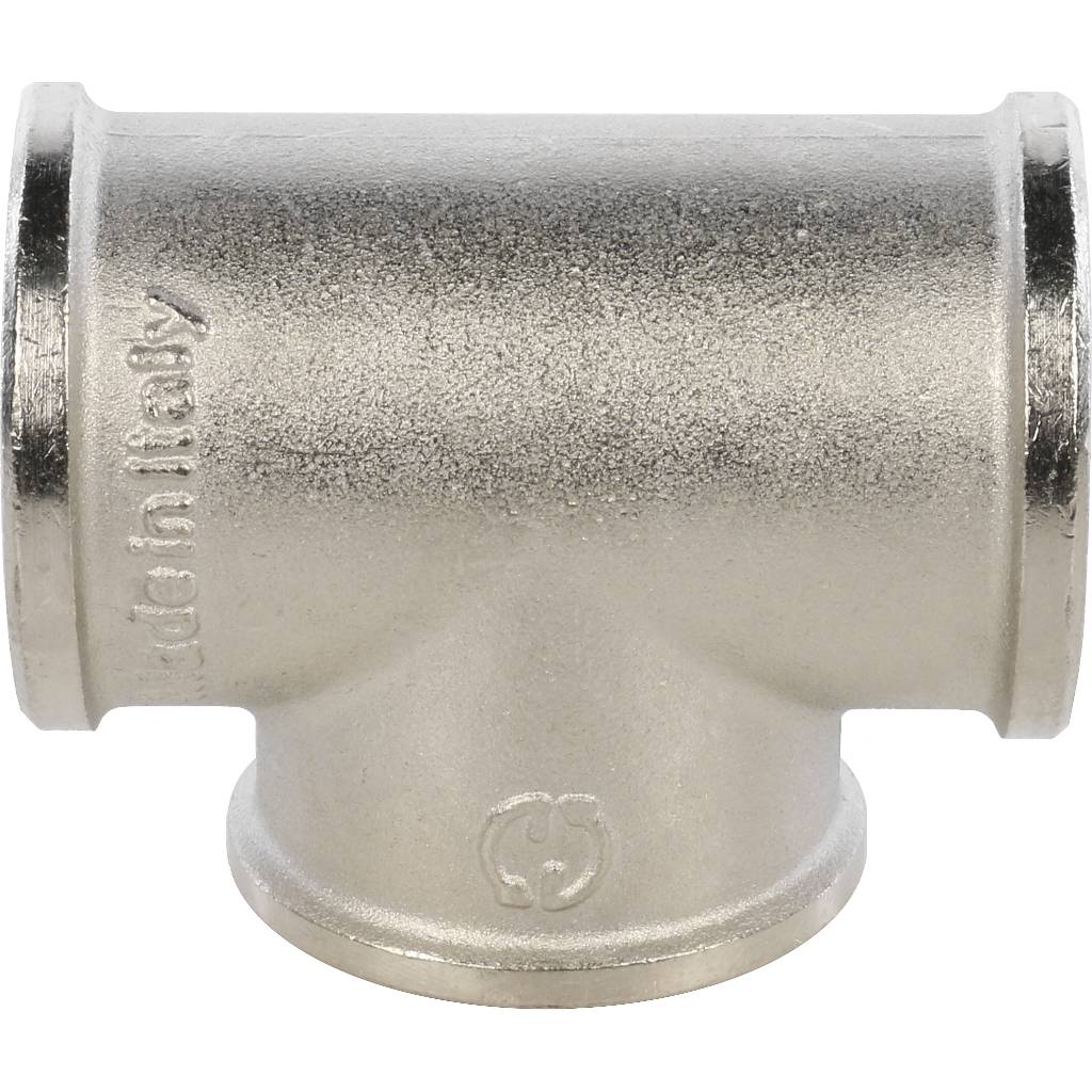 Тройник STOUT ВВ никелированный 1, SFT-0020-000001