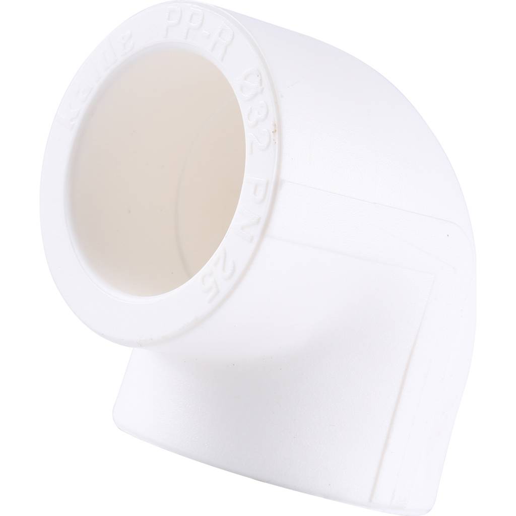 Угольник 90* Kalde d=32 для полипропиленовых труб под сварку (цвет белый), 3212-elb-320000