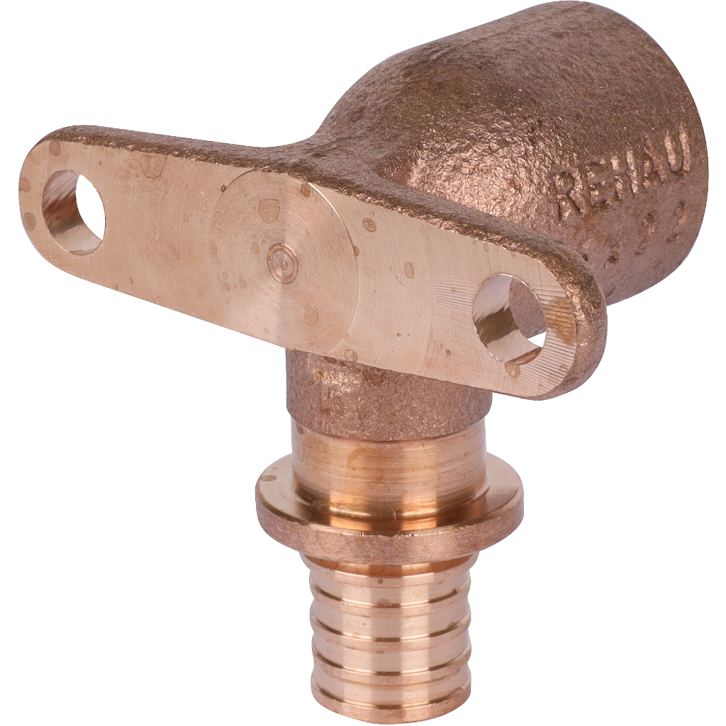 Угольник настенный РЕХАУ RAUTITAN с внутр. резьбой 16-Rp 1/2 RX+ для труб из сшитого полиэтилена аксиальный, 14563581001