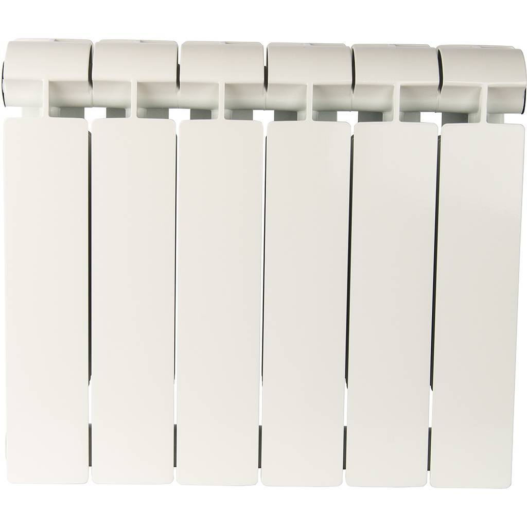 Радиатор биметаллический Global STYLE EXTRA 350 6 секций боковое подключение (белый RAL 9010), STE03501006