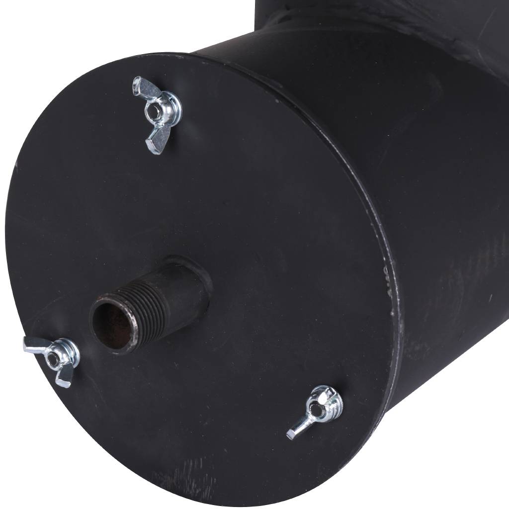 *RSB-1110-041395 ROMMER Патрубок дымохода вертикальный D=150, L=304, H=396