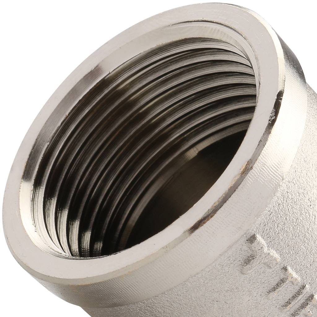 Угольник TIEMME ВВ никелированный 1х3/4 для стальных труб резьбовой, 1500392