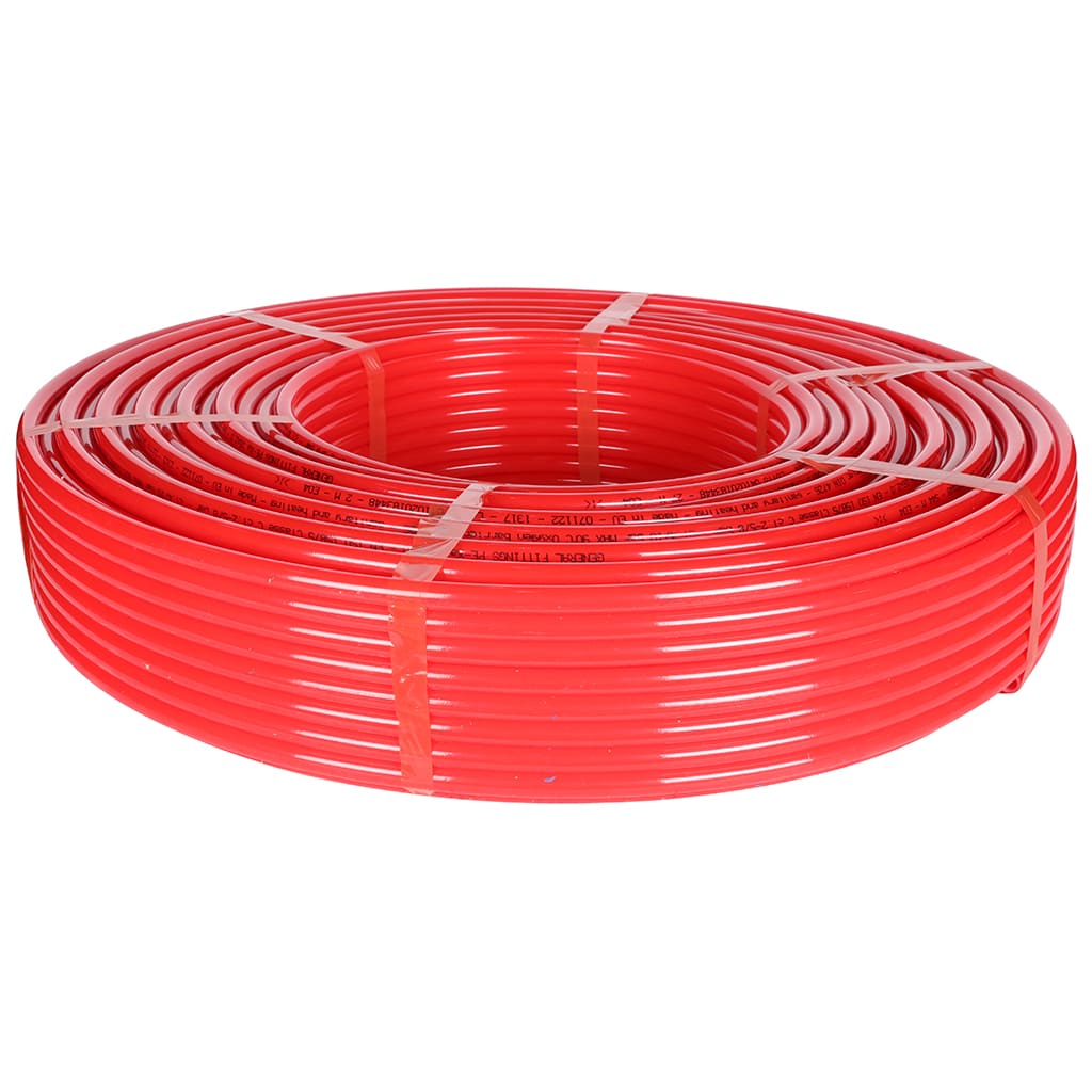 Труба из сшитого полиэтилена GENERAL FITTINGS с кислородным слоем, красная PEX-a 16х2,0 (бухта 200 метров), TB0030R160020B