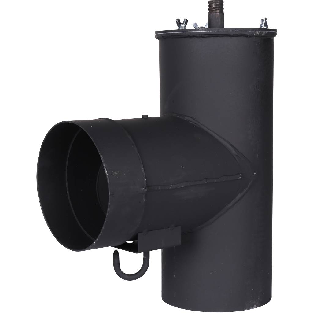 *RSB-1110-041395 ROMMER Патрубок дымохода вертикальный D=150, L=304, H=396