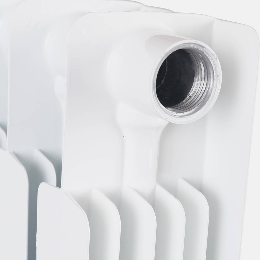 Радиатор биметаллический STOUT Space 500 13 секций боковое подключение RAL9016