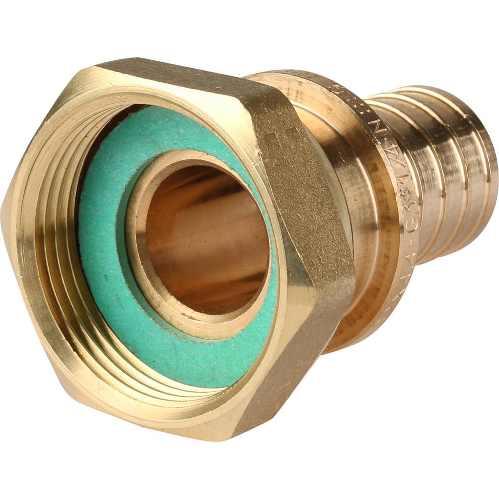 Переходник РЕХАУ RAUTITAN с накидной гайкой 32-G 1 1/4 RX для труб из сшитого полиэтилена аксиальный, 14563421001