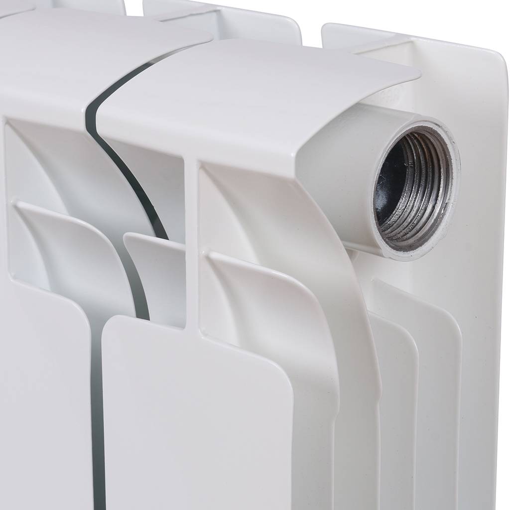 Радиатор биметаллический RIFAR BASE 200 14 секций боковое подключение (белый RAL 9016), 1RB20-14