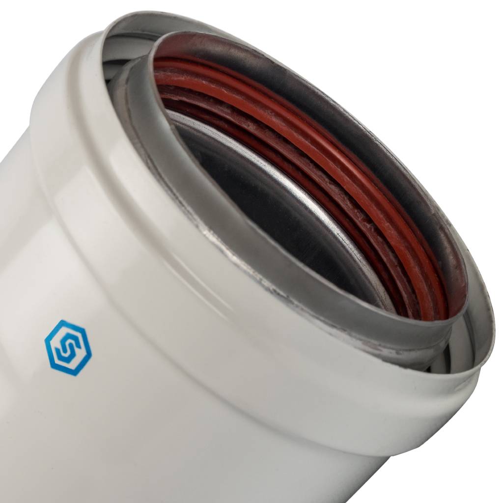 Труба STOUT DN 80 1000 мм утепленная п/м